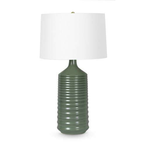 Temperance Ceramic Table Lamp (Olive)